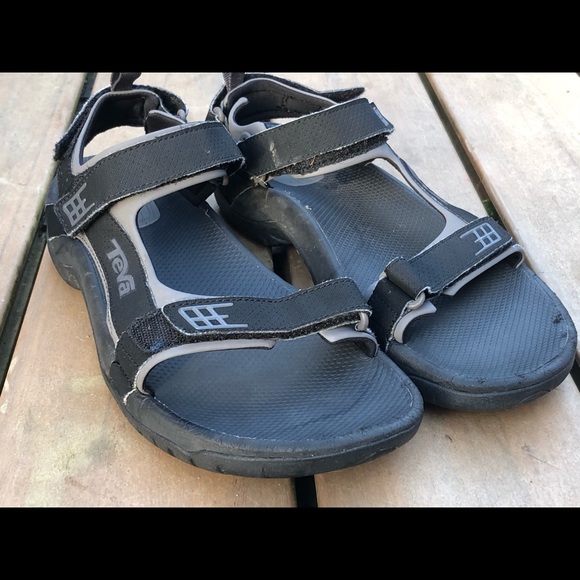 Teva Minam Men’s Black Sport Sandals Size 10 - Picture 5 of 11
